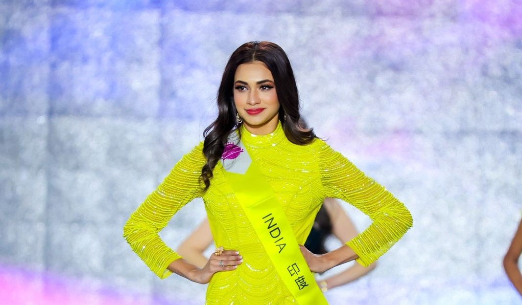India’s Asmita Chakraborty won the Best in Talent award at the 2023 Miss Tourism World contest