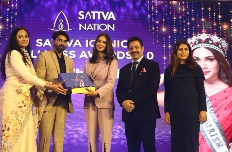 Asmita Chakraborty honored with the Sattva Iconic Wellness Award by Sattva Nation